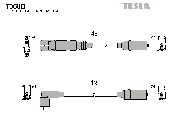 Ignition Cable Kit  Art. T068B