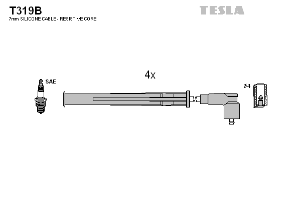 Ignition Cable Kit  Art. T319B