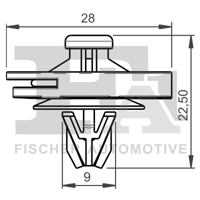 Clip, trim/protection strip  Art. 11400265