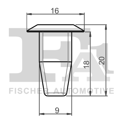 Clip, trim/protection strip  Art. 11600125