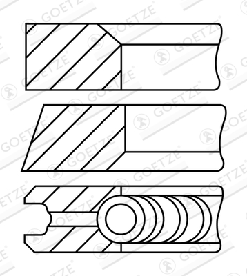 Piston Ring Kit  Art. 0812340040