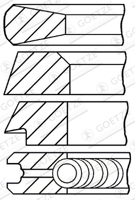 Piston Ring Kit  (100)  Art. 0817250000