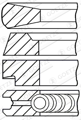 Piston Ring Kit  (102)  Art. 0817460010