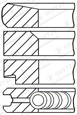 Piston Ring Kit  (95)  Art. 0827800000