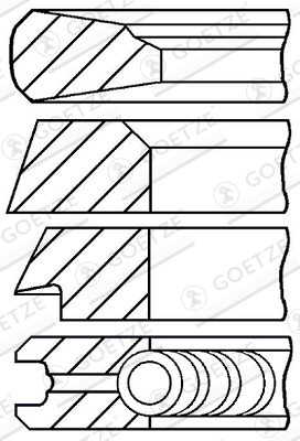 Piston Ring Kit  (100)  Art. 0827940000