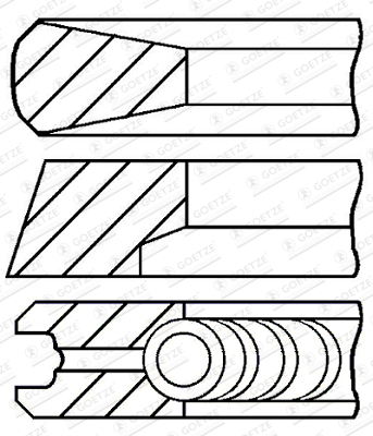 Piston ring kit  Art. 0844450000