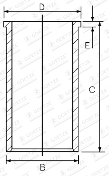 Cylinder Sleeve (dry cylinder tubes)  Art. 1402030000