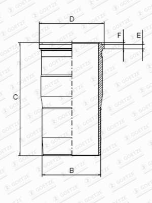 Cylinder Sleeve  (Gear side)  Art. 1545119000