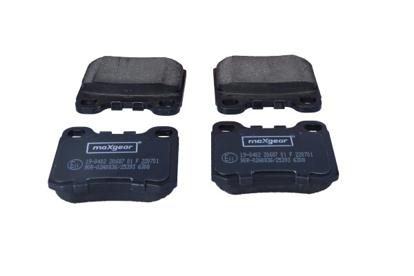 Brake Pad Set, disc brake (Rear axle)  Art. 190402