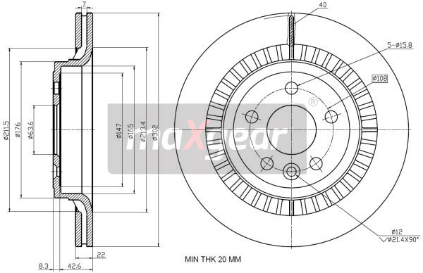 Brake Disc (Rear axle)  Art. 192335