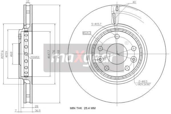 Brake Disc (Front axle)  Art. 192363