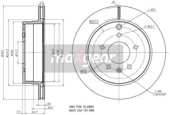 Brake Disc (Rear axle)  Art. 192370