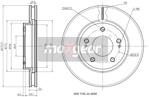 Brake Disc (Front axle)  Art. 192388