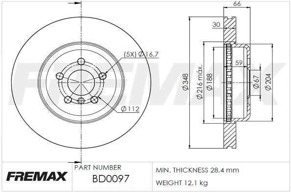 Brake Disc  Art. BD0097