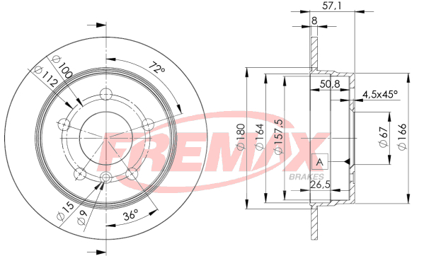 Brake Disc (Rear axle)  Art. BD0119