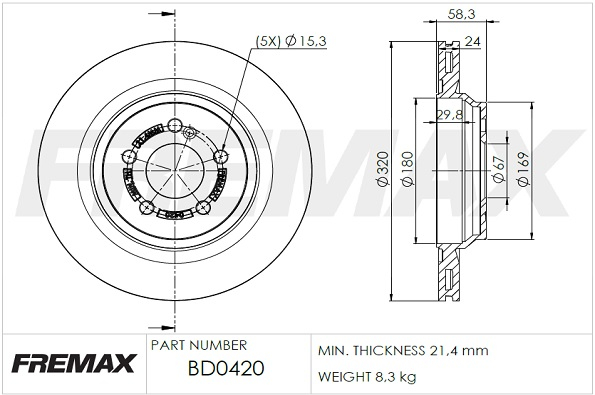 Brake Disc (Rear axle)  Art. BD0420