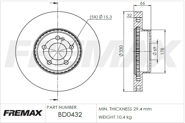 Brake Disc  Art. BD0432