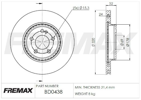 Brake Disc  Art. BD0438