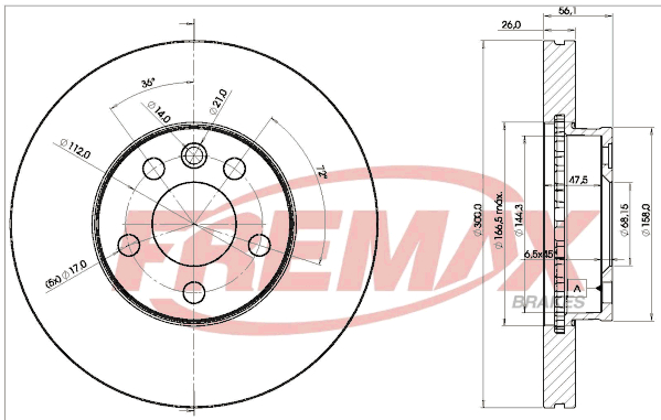 Brake Disc (Front axle)  Art. BD1531