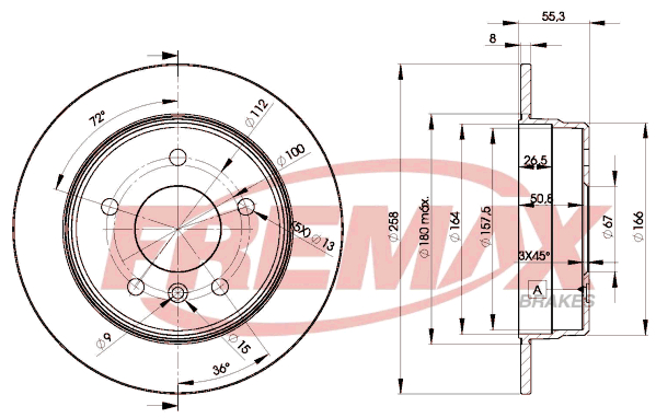 Brake Disc (Rear axle)  Art. BD2113