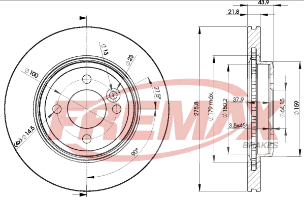 Brake Disc (Front axle)  Art. BD2891