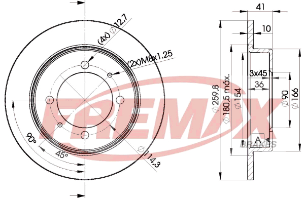 Brake Disc (Rear axle)  Art. BD2940