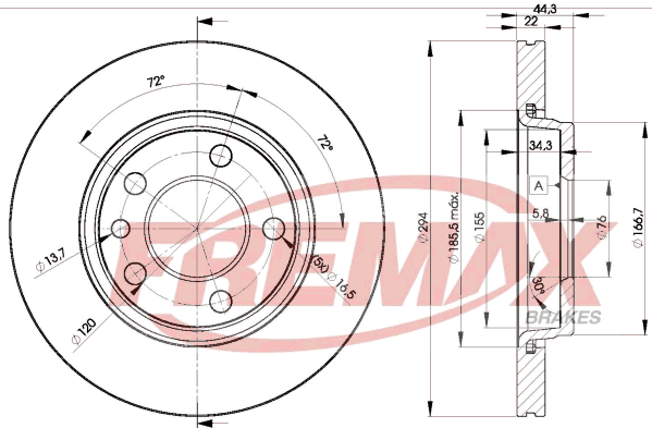 Brake Disc (Rear axle)  Art. BD3021