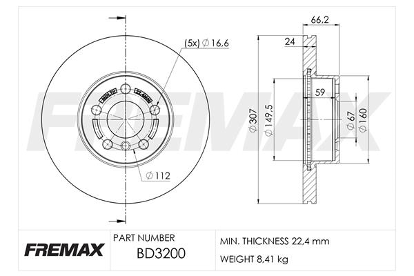 Brake Disc  Art. BD3200