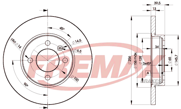 Brake Disc (Front axle)  Art. BD3392