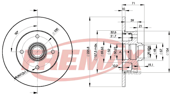 Brake Disc (Rear axle)  Art. BD3393