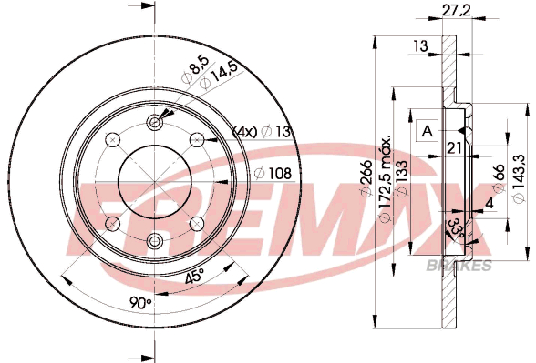 Brake Disc (Front axle)  Art. BD4692