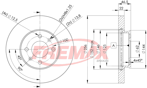 Brake Disc (Front axle)  Art. BD5101