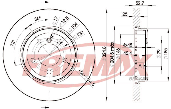 Brake Disc (Front axle)  Art. BD6071