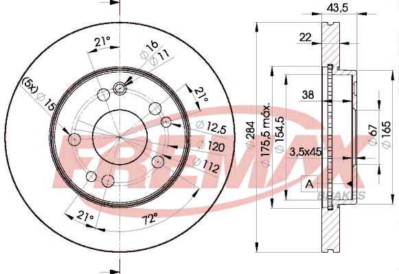 Brake Disc (Front axle)  Art. BD7200