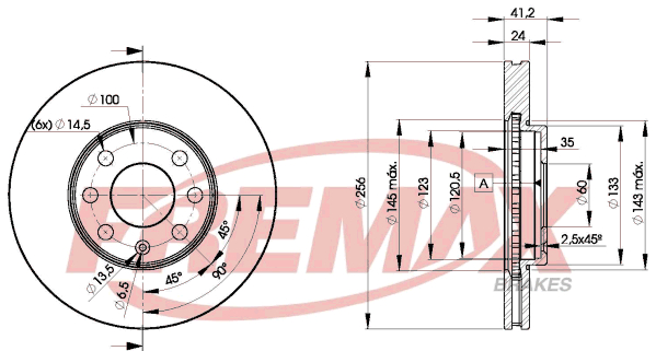 Brake Disc (Front axle)  Art. BD7879