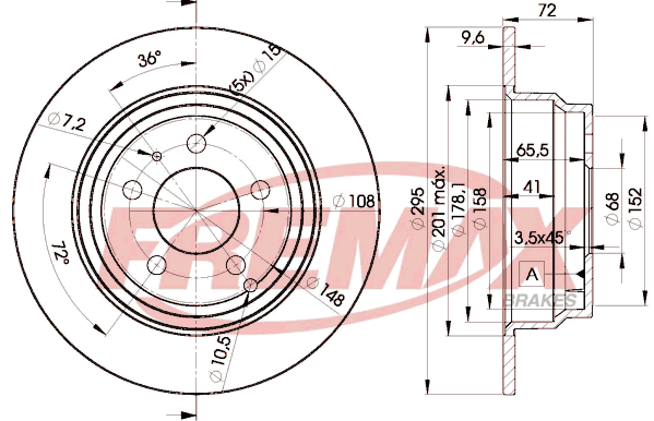 Brake Disc (Rear axle)  Art. BD7940