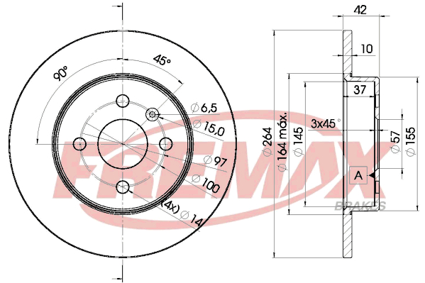 Brake Disc (Rear axle)  Art. BD9116