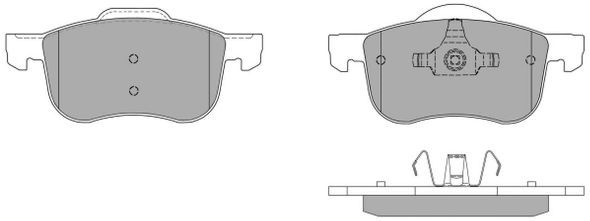 Brake Pad Set, disc brake (Front axle)  Art. FBP1145