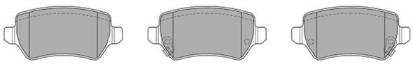 Brake Pad Set, disc brake (Rear axle)  Art. FBP1244