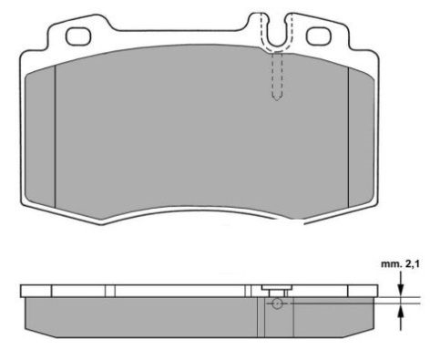 Brake Pad Set, disc brake (Front axle)  Art. FBP1299