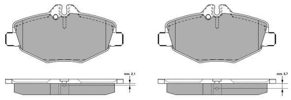 Brake Pad Set, disc brake (Front axle)  Art. FBP1304