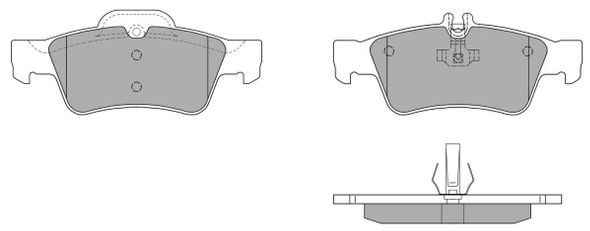 Brake Pad Set, disc brake (Rear axle)  Art. FBP1350