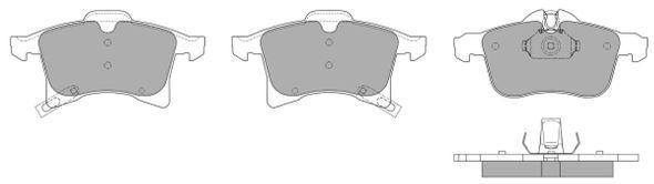 Brake Pad Set, disc brake (Front axle)  Art. FBP1353