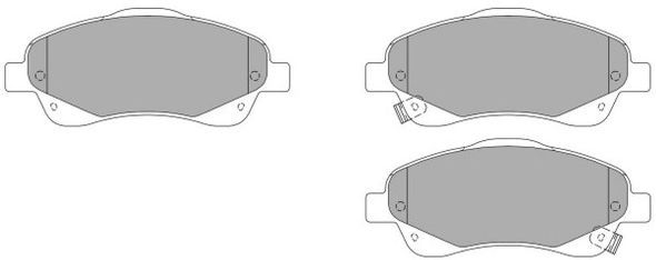 Brake Pad Set, disc brake (Front axle)  Art. FBP1374