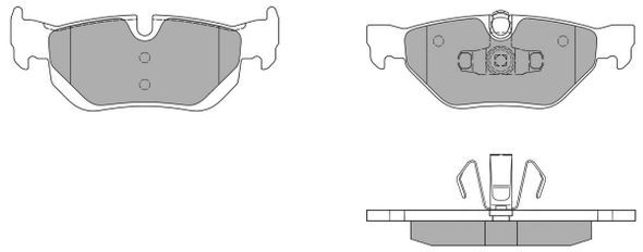 Brake Pad Set, disc brake (Rear axle)  Art. FBP1403