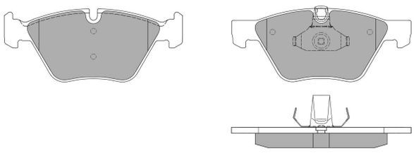 Brake Pad Set, disc brake (Front axle)  Art. FBP1437