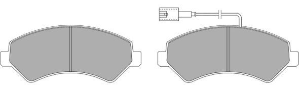 Brake Pad Set, disc brake (Front axle)  Art. FBP1478