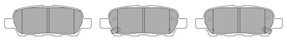 Brake Pad Set, disc brake (Rear axle)  Art. FBP1545