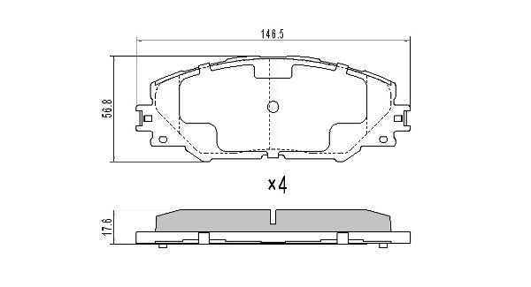 Brake Pad Set, disc brake (Front axle)  Art. FBP1568