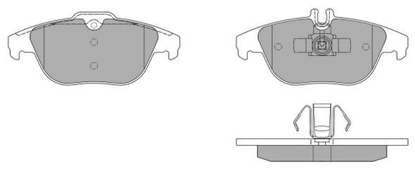 Brake Pad Set, disc brake (Front axle, Rear axle)  Art. FBP1572